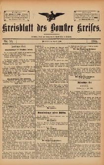 Kreisblatt des Bomster Kreises 1904.07.05 No.53