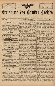 Kreisblatt des Bomster Kreises 1904.07.08 No.54