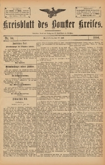 Kreisblatt des Bomster Kreises 1904.07.22 No.58