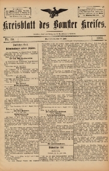 Kreisblatt des Bomster Kreises 1904.07.26 No.59