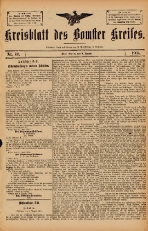 Kreisblatt des Bomster Kreises 1904.08.09 No.63