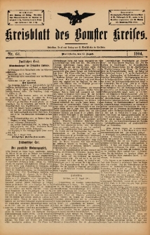 Kreisblatt des Bomster Kreises 1904.08.12 No.64