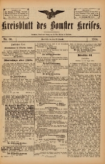 Kreisblatt des Bomster Kreises 1904.08.19 No.66