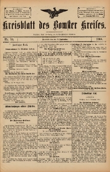 Kreisblatt des Bomster Kreises 1904.09.02 No.70