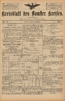 Kreisblatt des Bomster Kreises 1904.09.23 No.76