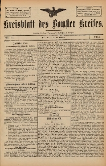 Kreisblatt des Bomster Kreises 1904.10.11 No.81