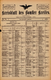 Kreisblatt des Bomster Kreises 1904.11.04 No.88