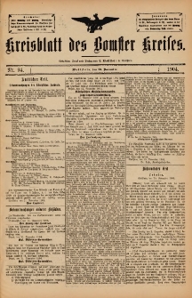 Kreisblatt des Bomster Kreises 1904.11.25 No.94