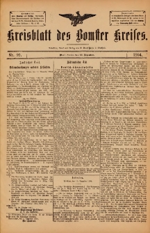 Kreisblatt des Bomster Kreises 1904.12.13 No.99