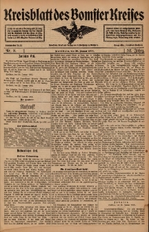 Kreisblatt des Bomster Kreises 1906.01.26 Nr8