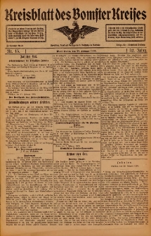Kreisblatt des Bomster Kreises 1906.02.20 Nr15