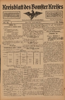 Kreisblatt des Bomster Kreises 1906.03.13 Nr21
