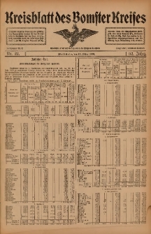 Kreisblatt des Bomster Kreises 1906.03.16 Nr22
