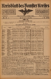 Kreisblatt des Bomster Kreises 1906.05.04 Nr36