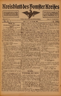 Kreisblatt des Bomster Kreises 1906.05.22 Nr41