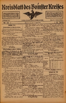 Kreisblatt des Bomster Kreises 1906.05.29 Nr43