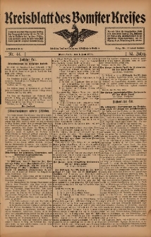 Kreisblatt des Bomster Kreises 1906.06.01 Nr44