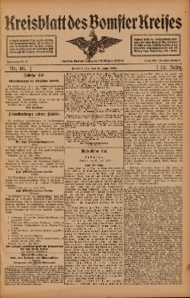 Kreisblatt des Bomster Kreises 1906.06.15 Nr48
