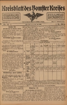 Kreisblatt des Bomster Kreises 1906.06.26 Nr51