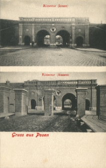 Gruss aus Posen. Rittertor (Innen). Rittertor (Aussen).