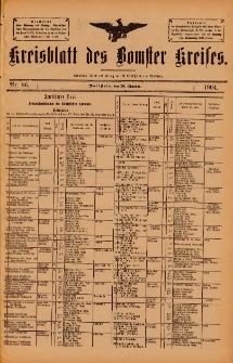 Kreisblatt des Bomster Kreises 1904.10.28 No.86