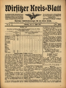 Wirsitzer Kreis-Blatt: Amtliches Publikationsorgan f&uuml;r den Kreis Wirsitz 1912.04.16 Jg.68 Nr44