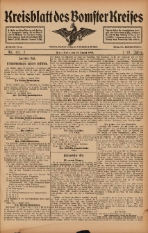 Kreisblatt des Bomster Kreises 1906.08.14 Nr65