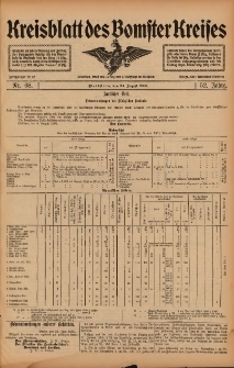 Kreisblatt des Bomster Kreises 1906.08.24 Nr68