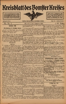 Kreisblatt des Bomster Kreises 1906.09.11 Nr73