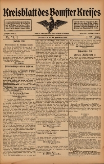 Kreisblatt des Bomster Kreises 1906.09.14 Nr74