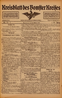 Kreisblatt des Bomster Kreises 1906.10.23 Nr85