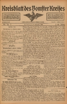 Kreisblatt des Bomster Kreises 1906.11.16 Nr92