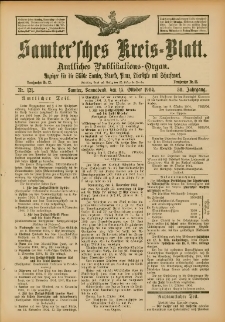 Samtersches Kreis-Blatt = Dziennik Powiatu Szamotulskiego 1904.10.15 Jg.50 Nr121