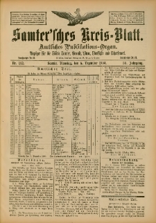 Samtersches Kreis-Blatt = Dziennik Powiatu Szamotulskiego 1904.12.06 Jg.50 Nr142