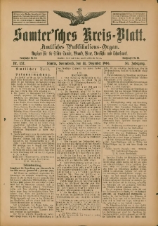 Samtersches Kreis-Blatt = Dziennik Powiatu Szamotulskiego 1904.12.31 Jg.50 Nr152