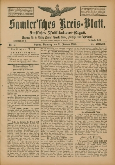 Samtersches Kreis-Blatt = Dziennik Powiatu Szamotulskiego 1905.01.31 Jg.51 Nr13