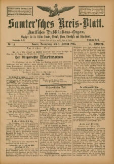 Samtersches Kreis-Blatt = Dziennik Powiatu Szamotulskiego 1905.02.02 Jg.51 Nr14