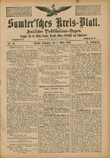 Samtersches Kreis-Blatt = Dziennik Powiatu Szamotulskiego 1905.03.07 Jg.51 Nr28