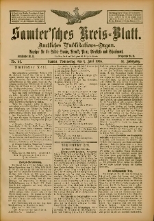 Samtersches Kreis-Blatt = Dziennik Powiatu Szamotulskiego 1905.06.01 Jg.51 Nr64