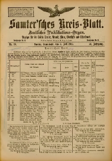 Samtersches Kreis-Blatt = Dziennik Powiatu Szamotulskiego 1905.07.08 Jg.51 Nr79