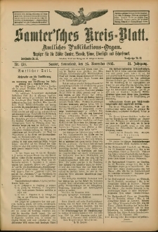 Samtersches Kreis-Blatt = Dziennik Powiatu Szamotulskiego 1905.11.25 Jg.51 Nr138