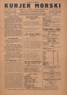 Kurjer Morski Codzienny i Gazeta Dr&oacute;g Żeglownych = Daily Harbour News 1929.12.21 R.3 Nr293