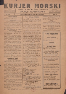 Kurjer Morski Codzienny i Gazeta Dr&oacute;g Żeglownych = Daily Harbour News 1929.12.31 R.3 Nr298