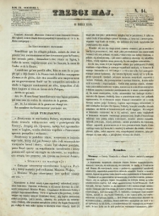 Trzeci Maj. 1848.03.18 R.9 Oddz.I N.14