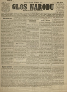 Głos Narodu. 1916.02.19 R.24 Nr89. Wydanie popołudniowe