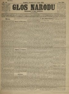 Głos Narodu. 1916.02.27 R.24 Nr103. Wydanie poranne
