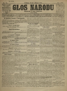 Głos Narodu. 1916.03.08 R.24 Nr121. Wydanie poranne