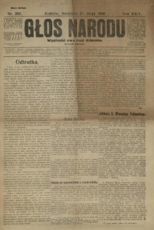 Głos Narodu. 1916.05.21 R.24 Nr257. Wydanie poranne