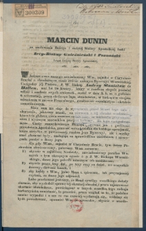 [List ok&oacute;lny ogłaszający śmierć J. W. J. X. Andrzeja Stanisława de Hatten, biskupa warmińskiego].