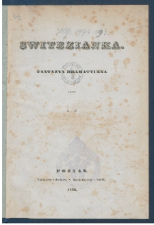 Switezianka : fantazya dramatyczna.